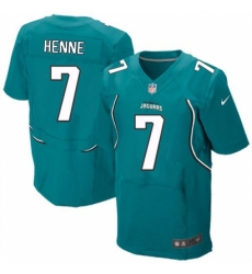 Men's Nike Jacksonville Jaguars #7 Chad Henne Teal Green Team Color Vapor Untouchable Elite Player NFL Jersey