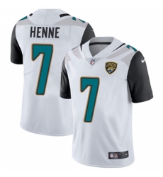 Men's Nike Jacksonville Jaguars #7 Chad Henne White Vapor Untouchable Elite Player NFL Jersey