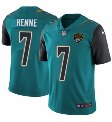 Youth Nike Jacksonville Jaguars #7 Chad Henne Teal Green Team Color Vapor Untouchable Limited Player NFL Jersey