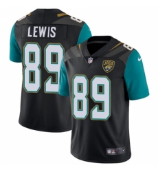 Men's Nike Jacksonville Jaguars #89 Marcedes Lewis Black Alternate Vapor Untouchable Limited Player NFL Jersey