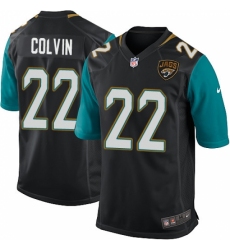 Men's Nike Jacksonville Jaguars #22 Aaron Colvin Game Black Alternate NFL Jersey