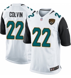 Men's Nike Jacksonville Jaguars #22 Aaron Colvin Game White NFL Jersey