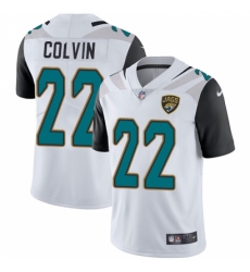 Men's Nike Jacksonville Jaguars #22 Aaron Colvin White Vapor Untouchable Limited Player NFL Jersey