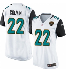 Women's Nike Jacksonville Jaguars #22 Aaron Colvin Game White NFL Jersey