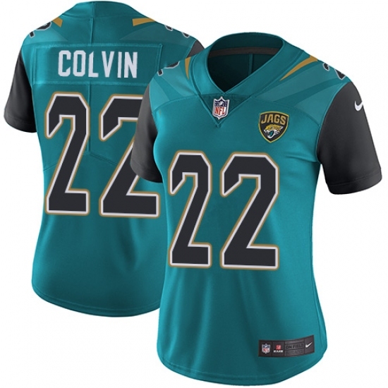 Women's Nike Jacksonville Jaguars #22 Aaron Colvin Teal Green Team Color Vapor Untouchable Limited Player NFL Jersey Women's Nike Jacksonville Jaguars #22 Aaron Colvin Teal Green Team Color Vapor Untouchable Limited Player NFL Jersey