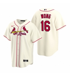 Men's Nike St. Louis Cardinals #16 Kolten Wong Cream Alternate Stitched Baseball Jersey