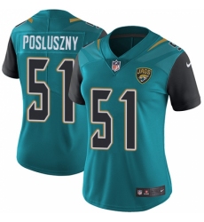 Women's Nike Jacksonville Jaguars #51 Paul Posluszny Teal Green Team Color Vapor Untouchable Limited Player NFL Jersey
