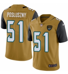 Youth Nike Jacksonville Jaguars #51 Paul Posluszny Limited Gold Rush Vapor Untouchable NFL Jersey
