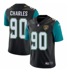 Men's Nike Jacksonville Jaguars #90 Stefan Charles Black Alternate Vapor Untouchable Limited Player NFL Jersey