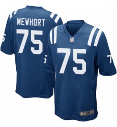 Men's Nike Indianapolis Colts #75 Jack Mewhort Game Royal Blue Team Color NFL Jersey