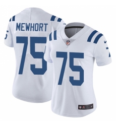 Women's Nike Indianapolis Colts #75 Jack Mewhort White Vapor Untouchable Limited Player NFL Jersey