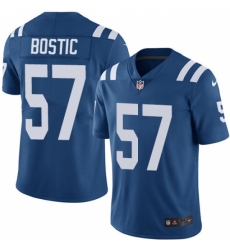 Men's Nike Indianapolis Colts #57 Jon Bostic Royal Blue Team Color Vapor Untouchable Limited Player NFL Jersey