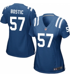 Women's Nike Indianapolis Colts #57 Jon Bostic Game Royal Blue Team Color NFL Jersey
