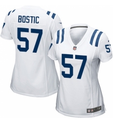 Women's Nike Indianapolis Colts #57 Jon Bostic Game White NFL Jersey