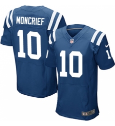Men's Nike Indianapolis Colts #10 Donte Moncrief Elite Royal Blue Team Color NFL Jersey