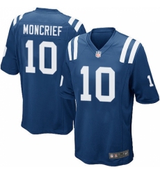 Men's Nike Indianapolis Colts #10 Donte Moncrief Game Royal Blue Team Color NFL Jersey