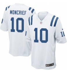 Men's Nike Indianapolis Colts #10 Donte Moncrief Game White NFL Jersey