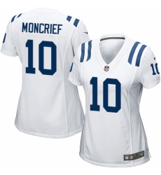 Women's Nike Indianapolis Colts #10 Donte Moncrief Game White NFL Jersey