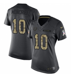 Women's Nike Indianapolis Colts #10 Donte Moncrief Limited Black 2016 Salute to Service NFL Jersey