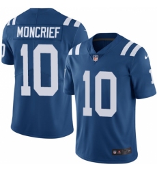 Youth Nike Indianapolis Colts #10 Donte Moncrief Royal Blue Team Color Vapor Untouchable Limited Player NFL Jersey