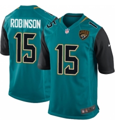 Men's Nike Jacksonville Jaguars #15 Allen Robinson Game Teal Green Team Color NFL Jersey