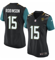 Women's Nike Jacksonville Jaguars #15 Allen Robinson Game Black Alternate NFL Jersey