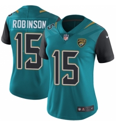 Women's Nike Jacksonville Jaguars #15 Allen Robinson Teal Green Team Color Vapor Untouchable Limited Player NFL Jersey