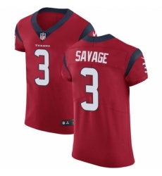 Men's Nike Houston Texans #3 Tom Savage Red Alternate Vapor Untouchable Elite Player NFL Jersey