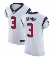 Men's Nike Houston Texans #3 Tom Savage White Vapor Untouchable Elite Player NFL Jersey