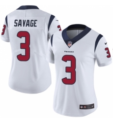Women's Nike Houston Texans #3 Tom Savage Elite White NFL Jersey
