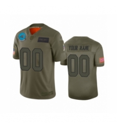 Men's Carolina Panthers Customized Camo 2019 Salute to Service Limited Jersey