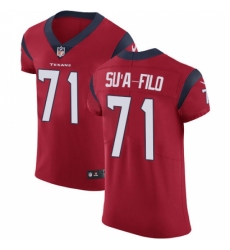 Men's Nike Houston Texans #71 Xavier Su'a-Filo Red Alternate Vapor Untouchable Elite Player NFL Jersey