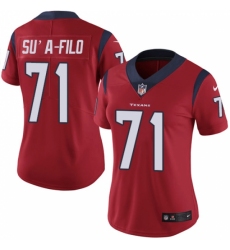 Women's Nike Houston Texans #71 Xavier Su'a-Filo Elite Red Alternate NFL Jersey
