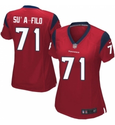Women's Nike Houston Texans #71 Xavier Su'a-Filo Game Red Alternate NFL Jersey