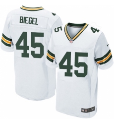 Men's Nike Green Bay Packers #45 Vince Biegel Elite White NFL Jersey