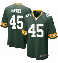 Men's Nike Green Bay Packers #45 Vince Biegel Game Green Team Color NFL Jersey