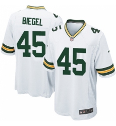 Men's Nike Green Bay Packers #45 Vince Biegel Game White NFL Jersey