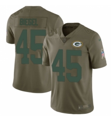 Men's Nike Green Bay Packers #45 Vince Biegel Limited Olive 2017 Salute to Service NFL Jersey