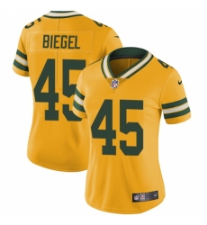 Women's Nike Green Bay Packers #45 Vince Biegel Limited Gold Rush Vapor Untouchable NFL Jersey