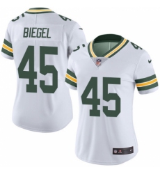 Women's Nike Green Bay Packers #45 Vince Biegel White Vapor Untouchable Limited Player NFL Jersey