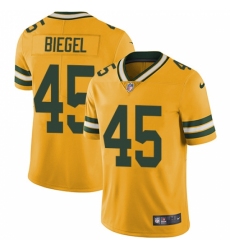 Youth Nike Green Bay Packers #45 Vince Biegel Limited Gold Rush Vapor Untouchable NFL Jersey