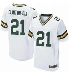 Men's Nike Green Bay Packers #21 Ha Ha Clinton-Dix Elite White NFL Jersey