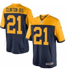 Men's Nike Green Bay Packers #21 Ha Ha Clinton-Dix Limited Navy Blue Alternate NFL Jersey