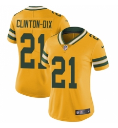 Women's Nike Green Bay Packers #21 Ha Ha Clinton-Dix Limited Gold Rush Vapor Untouchable NFL Jersey