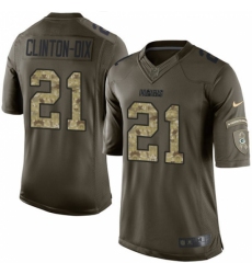 Youth Nike Green Bay Packers #21 Ha Ha Clinton-Dix Elite Green Salute to Service NFL Jersey
