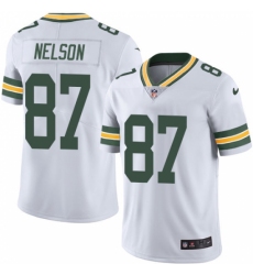 Youth Nike Green Bay Packers #87 Jordy Nelson White Vapor Untouchable Limited Player NFL Jersey