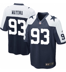 Men's Nike Dallas Cowboys #93 Benson Mayowa Game Navy Blue Throwback Alternate NFL Jersey