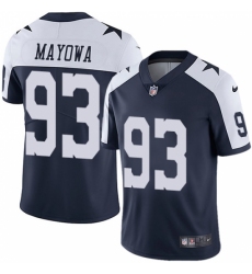 Men's Nike Dallas Cowboys #93 Benson Mayowa Navy Blue Throwback Alternate Vapor Untouchable Limited Player NFL Jersey