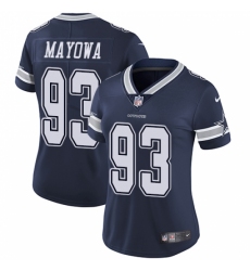 Women's Nike Dallas Cowboys #93 Benson Mayowa Navy Blue Team Color Vapor Untouchable Limited Player NFL Jersey