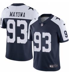 Youth Nike Dallas Cowboys #93 Benson Mayowa Navy Blue Throwback Alternate Vapor Untouchable Limited Player NFL Jersey